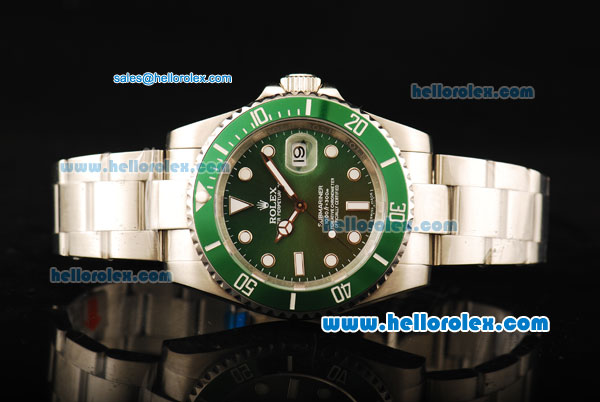 Rolex Submariner Automatic Movement ETA Coating Case with Green Dial and Rolex Ceramic Bezel - Click Image to Close